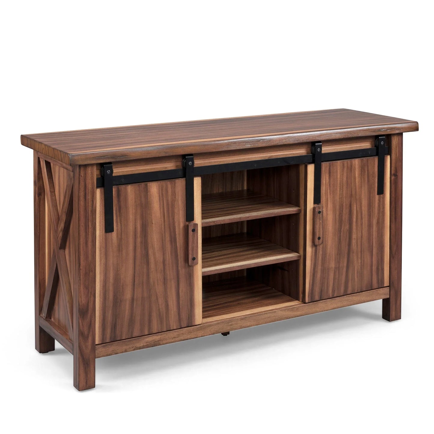 Homestyles Forest Retreat Wood Entertainment Center in Brown